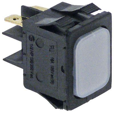 Signallampa Monteringsmått 30x22mm 230V vit