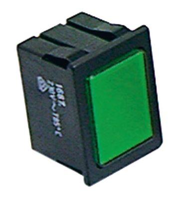 Signallampa Monteringsmått 30x22mm 230V grön