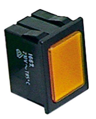 Signallampa Monteringsmått 30x22mm 230V gul