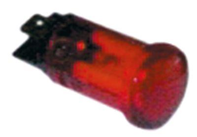 Signallampa ø 16mm 400V röd