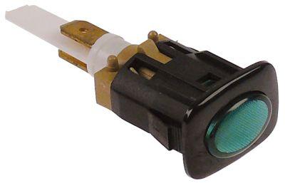 Signallampa Monteringsmått 19x13mm 230V grön