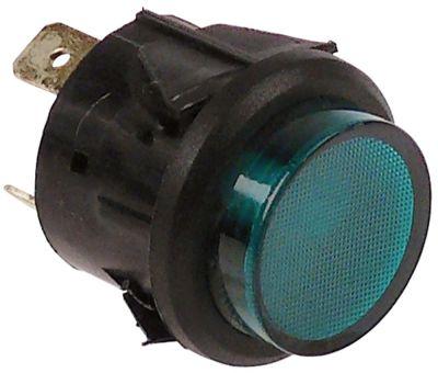 Signallampa ø 25mm 230V grön