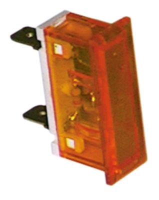 Signallampa Monteringsmått 34x10mm 230V gul