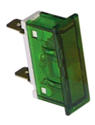 Signallampa Monteringsmått 34x10mm 230V grön