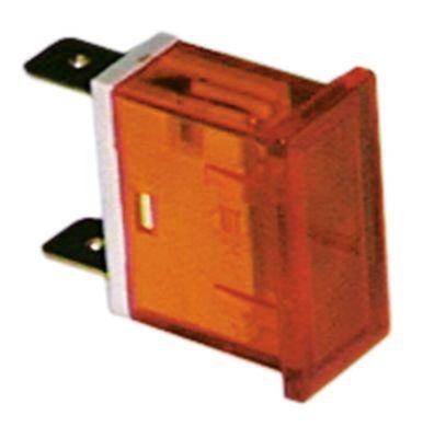 Signallampa Monteringsmått 22x10mm 230V gul