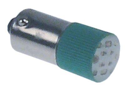 Signal Lamp 220-240V Installation Ø 9mm Anslutning BA9S VIT LED