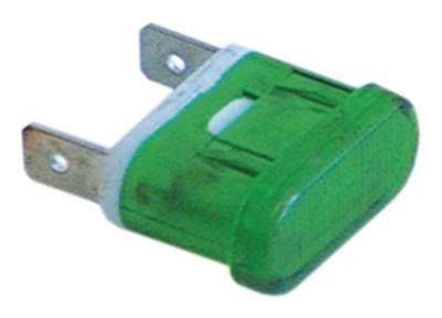 Signallampa Monteringsmått 25x11mm 230V grön