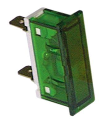 Signallampa Monteringsmått 34x10mm 400V grön