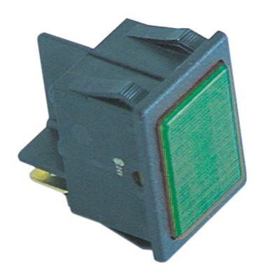 Signallampa Monteringsmått 30x22mm 24V grön