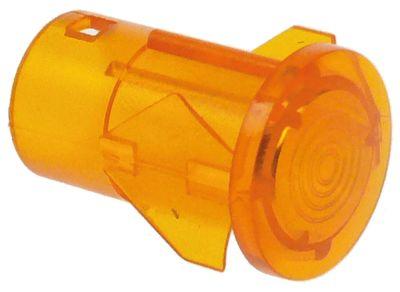 Sign Lamp Fit InstallationsDimensioner Ø12mm Yellow Round VPE 1 PCS.