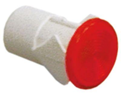 Signallampsfattning Monteringsmått ø12mm röd rund