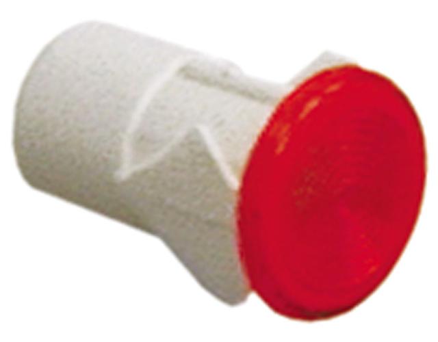 Signallampefatning Indbygningsmål ø13mm rød rund