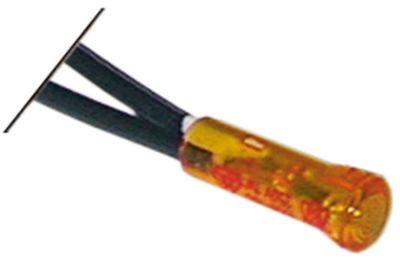 Signallampa ø 6mm 24V gul Kabellängd 150mm