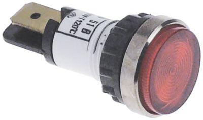 Signallampa ø 12mm 400V röd