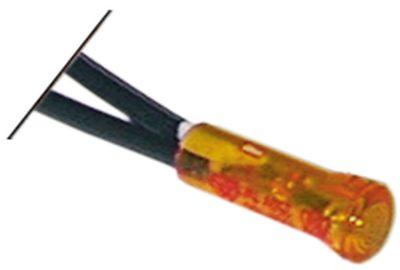 Signallampa ø 9mm 24V gul Anslutning 2-ledare