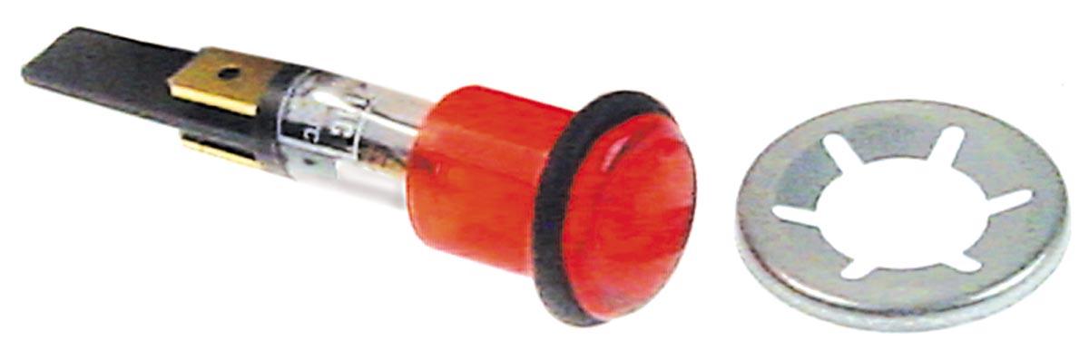Signallampe ø 13mm 230V rød