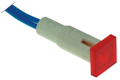 Signallampa ø 10mm 230V röd Kabellängd 220mm