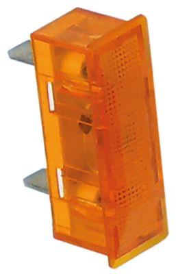 Signallampa Monteringsmått 33,1x10,3mm 400V gul