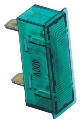 Signallampa Monteringsmått 33,1x10,3mm 400V grön