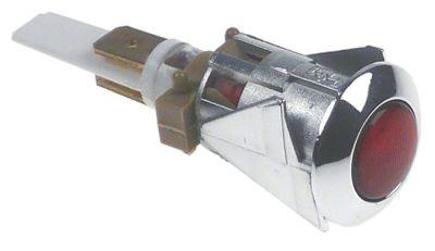 Signallampa ø 16mm 230V röd
