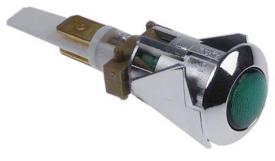 Signallampa ø 16mm 230V grön