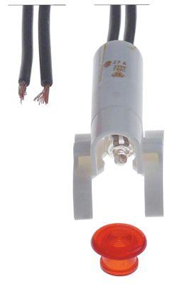 Signallampa ø 8mm 230V röd Kabellängd 240mm