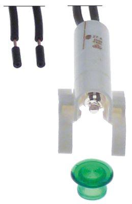 Signallampa ø 8mm 230V grön Kabellängd 240mm