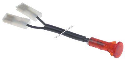 Signallampa ø 10mm 250V röd