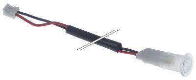 Signallampa ø 9mm klar Anslutning Kontakter