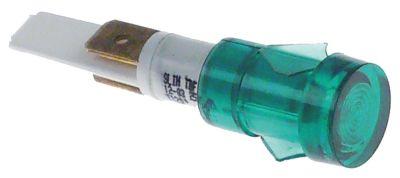 Signallampa ø 12mm 250V grön