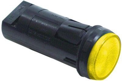 Signallampa ø 22mm 230V gul