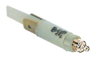 Signalelement 400V transparent anslutning Flat Plug 6.3 mm VPE 1 st.