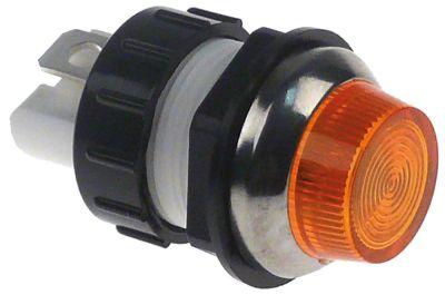 Signal Lamp Ø 19mm 230V Orange Connection Flat Sticks 6,3 mm