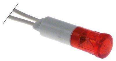 Signallampa ø 9mm 24V röd Kabellängd 500mm