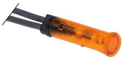 Signallampa ø 6mm 230V gul Kabellängd 250mm