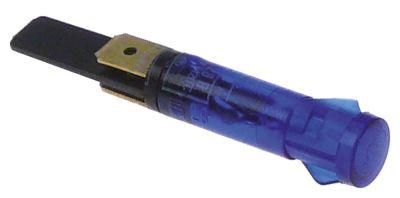 Signallampa Ø 9mm 230V Blue Connection Flat Plug 6.3 MM Temp.Best. 120 ° C.