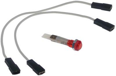 Signallampa ø 10mm 240V röd