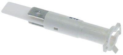 Signalelement 24V Vit anslutning Flat Plug 6.3 mm Installation Ø 6mm utan lins Temp.Best. 120 ° C.