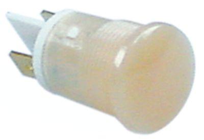 Signallampa ø 16mm 230V vit