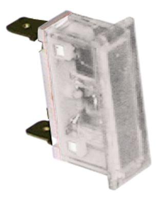 Signallampa Monteringsmått 33x10mm 24V vit