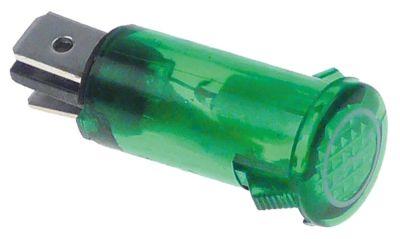 Signallampa ø 12mm 230V grön