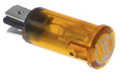 Signallampa ø 12mm 230V gul