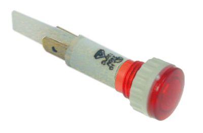 Signallampa ø 10mm 230V röd