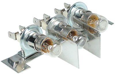 Signallampa 230V 15W Fattning Ba15d 3-faldig