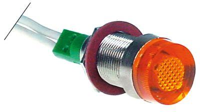 Signallampa ø 12mm 24V gul Anslutning Kabel 200mm