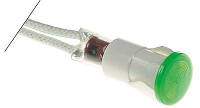 Signallampa ø 12mm 400V grön Anslutning 2-ledare