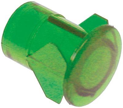 Signallampsfattning Monteringsmått ø13mm grön rund
