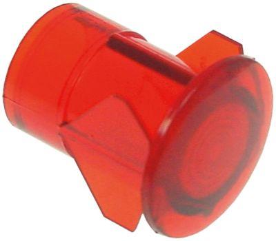 Signallampsfattning Monteringsmått ø13mm röd rund