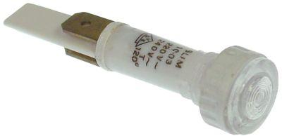 Signallampa ø 10mm 230V klar