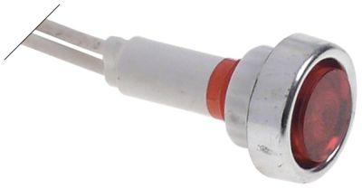 Signallampa ø 10mm 24V röd Kabellängd 200mm